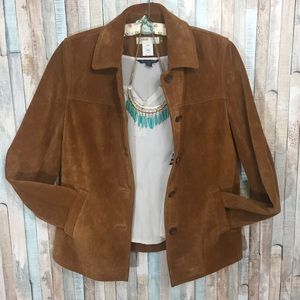J Crew 100% Suede Leather Jacket